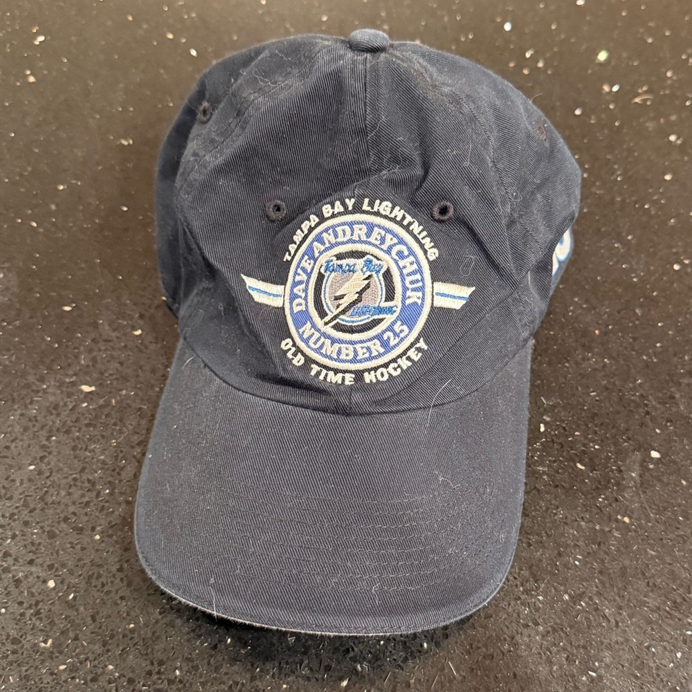Tampa Bay Lightning Dave Andreychuk Navy Hat
